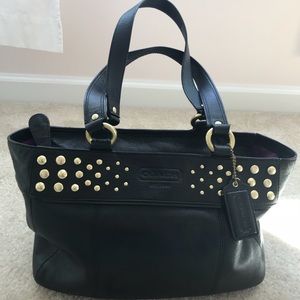 Coach satchel bag in black